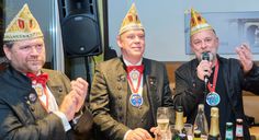 ATK-Präsident Andreas Peters (Mitte) mit Vizepräsident Stefan Feltes (l.) und dem neuen ATK-Präsidiumsmitglied Chris Steil (Beauftragter für Musik). Foto: Willems