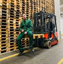 Adnan Catic wurde Vierter bei der Deutschen Meisterschaft im Staplerfahren.