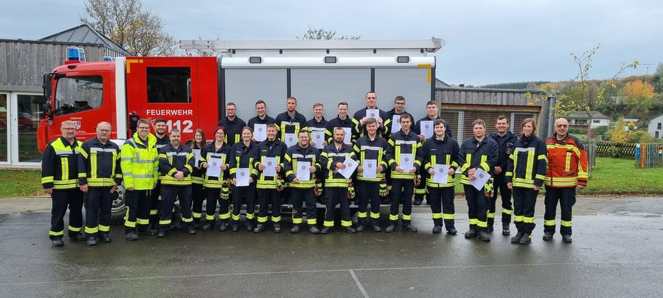 Teilnehmer des Lehrganges in Neidenbach.