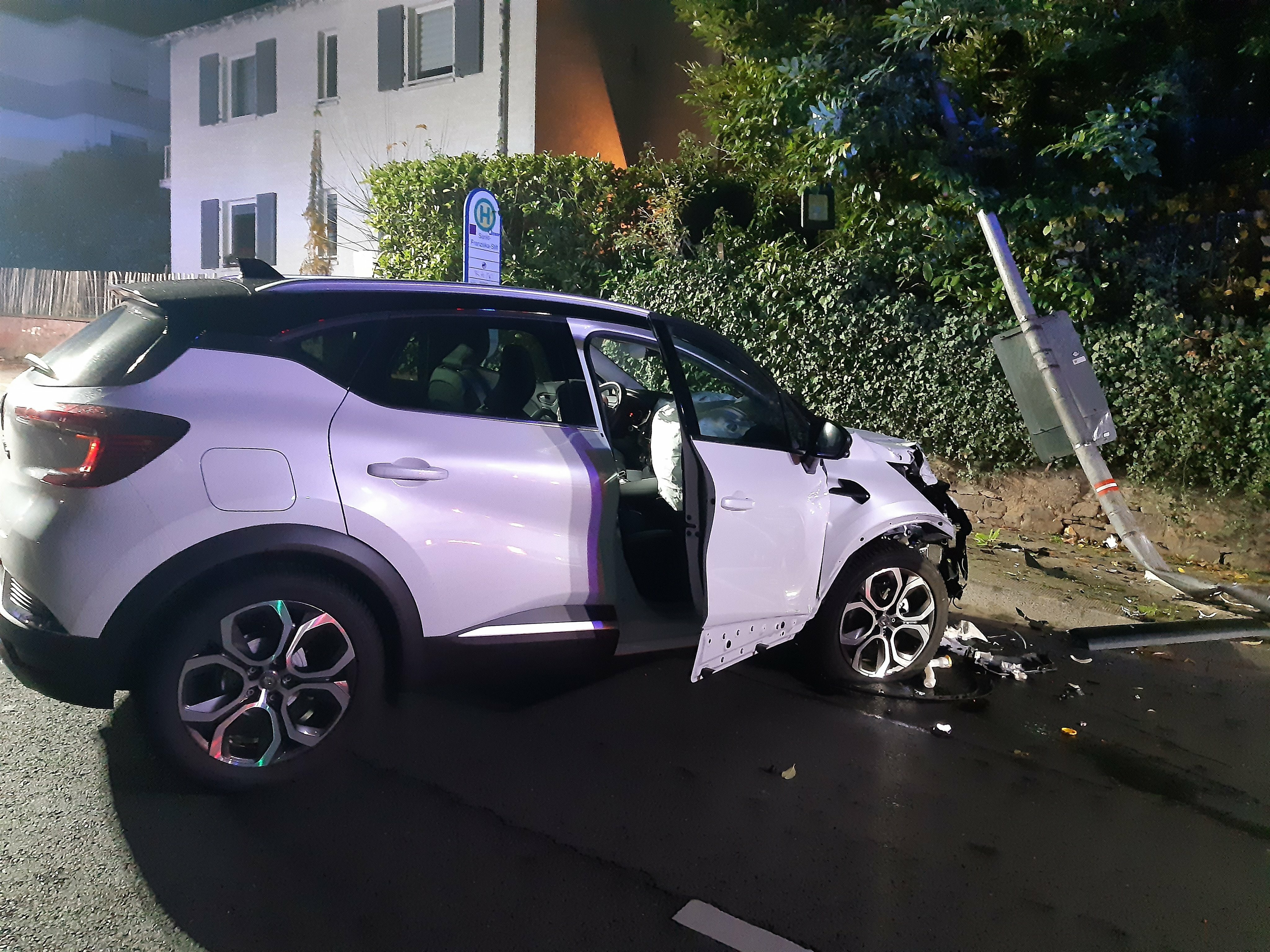 Das Unfallfahrzeug.