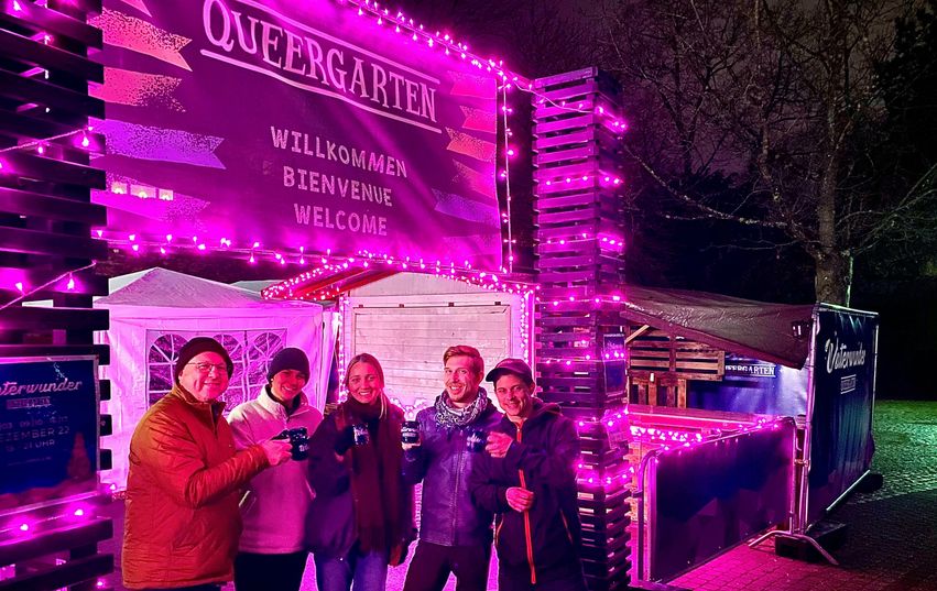 Das Winterwunder feiert Premiere im Palastgarten, dort wo im Sommer der Queergarten stattfindet.