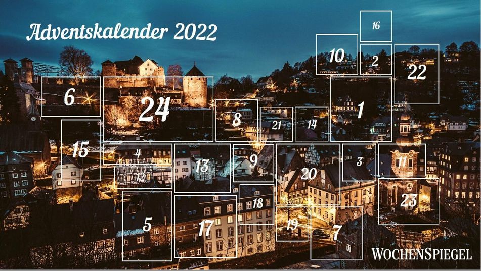 Der digitale Adventskalender des WochenSpiegel Monschau beschert 24 Gewinnchancen.